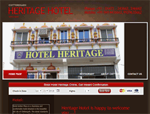 Tablet Screenshot of hotelheritagechittor.com